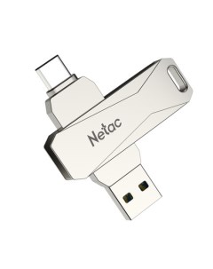 Флешка 512Gb USB 3.0/USB Type-C U782C, жемчужный никель (NT03U782C-512G-30PN) Netac