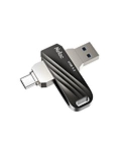 Флешка 64Gb USB 3.2/USB Type-C US11, черный/серебристый (NT03US11C-064G-32BK) Netac