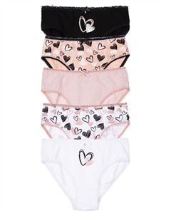 Трусы трикотажные для девочек, 5 шт в комплекте School by playtoday