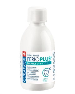 Жидкость ополаскиватель для полости рта с содержанием хлоргексидина 0 05 Perio Plus Balance 200 мл Curaprox