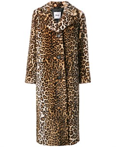 Stand пальто оверсайз с леопардовым принтом 40 нейтральные цвета Stand