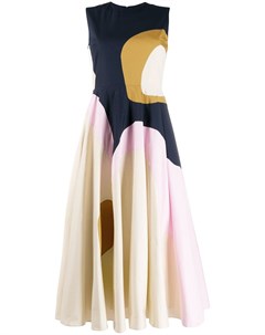 Roksanda платье catia со вставками 14 нейтральные цвета Roksanda