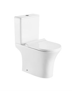 Напольный унитаз Sierra SR31126DP безободковый, сиденье микролифт, белый Olive's