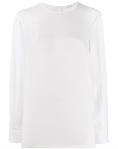 Sportmax блузка с круглым вырезом 40 белый Sportmax