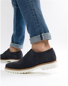 Темно синие замшевые туфли на шнуровке Ben sherman
