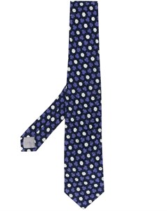 Issey miyake галстук с геометричной вышивкой Issey miyake