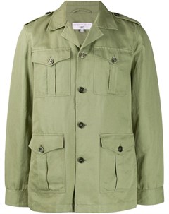 Orlebar brown куртка на пуговицах в стиле милитари m зеленый Orlebar brown