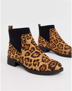 Ботинки челси с леопардовым принтом Park lane
