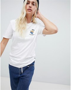 Белая футболка с принтом Coasting Adidas skateboarding