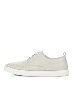 Полуботинки из кожи рисового цвета с перфорацией Respect