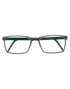 Lindberg очки в прямоугольной оправе 56 зеленый Lindberg