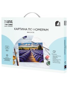 Картина по номерам Лавандовое поле, 40 х 50 см, на холсте Три совы