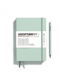 Блокнот Leuchtturm1917 Medium, 125 листов, в линейку, твердая обложка, мятный