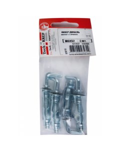 Анкер дюбель Молли W с крюком М6х52 4 шт - пакет 112289 Tech-krep