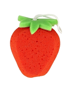 Губка для тела со шнурком strawberry Deco