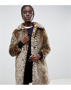 Пушистое пальто с леопардовым принтом Parka Exclusive London Parka london