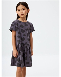 Трикотажное платье с принтом для девочек Sela