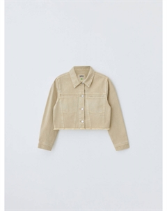 Укороченная джинсовая куртка для девочек Sela