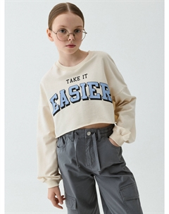 Укороченный свитшот для девочек Sela