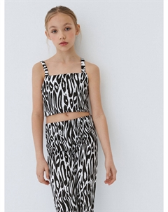 Укороченный топ с принтом для девочек Sela