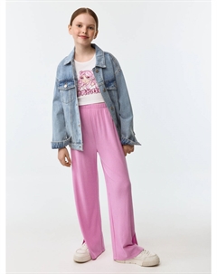 Трикотажные брюки с разрезами для девочек Sela