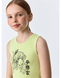 Укороченный топ с принтом для девочек Sela