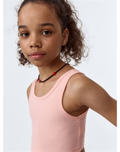 Укороченный топ в рубчик для девочек Sela