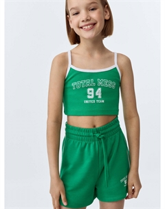 Укороченный топ с принтом для девочек Sela