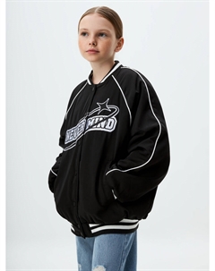 Бомбер в стиле преппи детский Sela