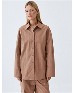 Рубашка оверсайз из технологичной ткани Sela