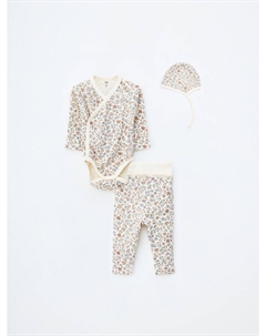 Комплект из чепчика, боди и брюк для малышей Sela