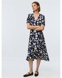 Платье миди с принтом Sela