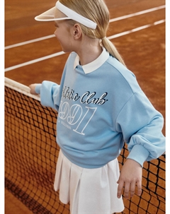 Свитшот оверсайз с принтом для девочек Sela