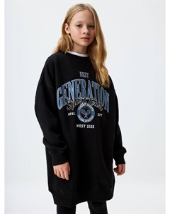 Платье-толстовка с принтом для девочек Sela