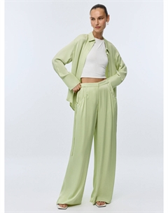 Сатиновые широкие брюки Sela