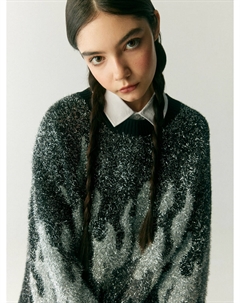 Вязаный джемпер с люрексом для девочек Sela