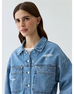 Укороченный джинсовый жакет Sela