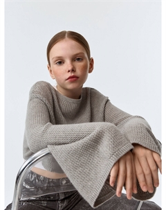 Укороченный джемпер сетка для девочек Sela