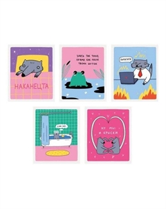 Тетрадь Зверские будни, А5, 48л, скрепка, клетка, 60 г/м2, в ассортименте Listoff