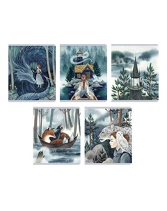 Тетрадь Таинственная страна (Эксклюзив), А5, 96л, скрепка, клетка, в ассортименте Listoff