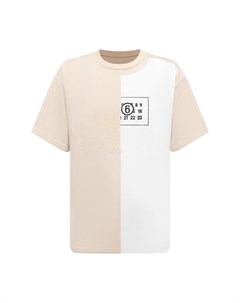 Хлопковая футболка Mm6