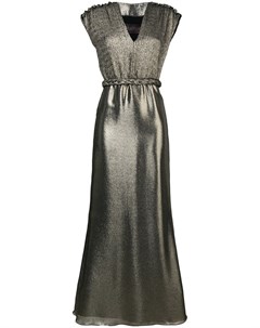 Max mara вечернее платье с эффектом металлик 40 золотистый Max mara