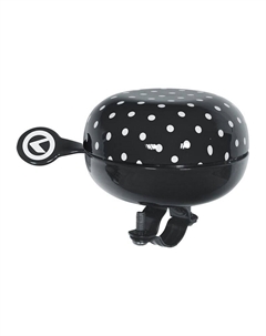 Звонок Bell 80, 80 мм, сталь, "чёрный в горошек", Bell Bell 80 Black Dots Kellys