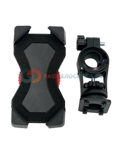 Держатель для смартфона CT-004, на руль, черный, CT-004 Tbs