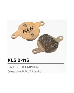 Тормозные колоднки KLS D-11S, к дисковому тормозу, комозитные, совместим с MAGURA Louise, ZKE92265 Kellys