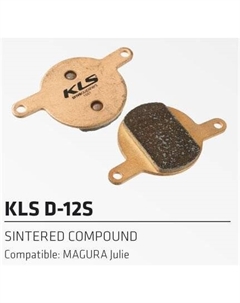 Тормозные колоднки KLS D-12S, к дисковому тормозу, комозитные, совместим с MAGURA Julie, ZKE92266 Kellys
