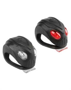 Фонарь-мигалка Mamba, мини, комплект, 3 функции, 2 белых диода, 2 красных диода, 220609 M-wave