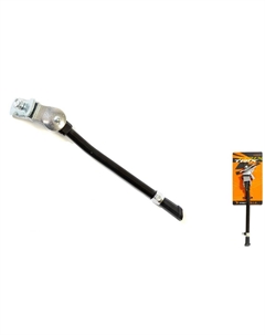 Подножка велосипедная, 20-28", алюминий, крепление центральное, регулируемая, черный, KS-TX-05A-0-BK Trix