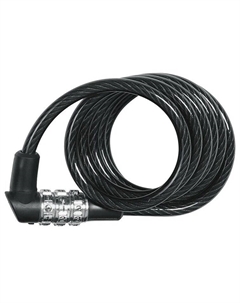 Велосипедный замок 3506C/120см, тросовый, 6мм, кодовый, класс защиты 1/15, 174гр, черный, 05-0040772 Abus