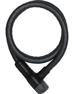Велосипедный замок Microflex 6615K/85см, тросовый, 15мм, на ключ, класс защиты 5/15, 650гр, черный, 05-0013410 Abus